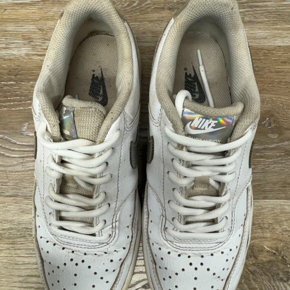 Nike Court Vision Low Next Nature White Leather Sneaker Women's Size 7 - Picture 2 of 5